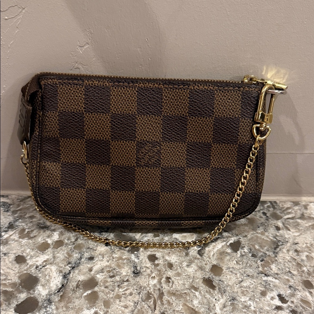 Louis Vuitton Mini Pochette Accessoires Damier Ebene